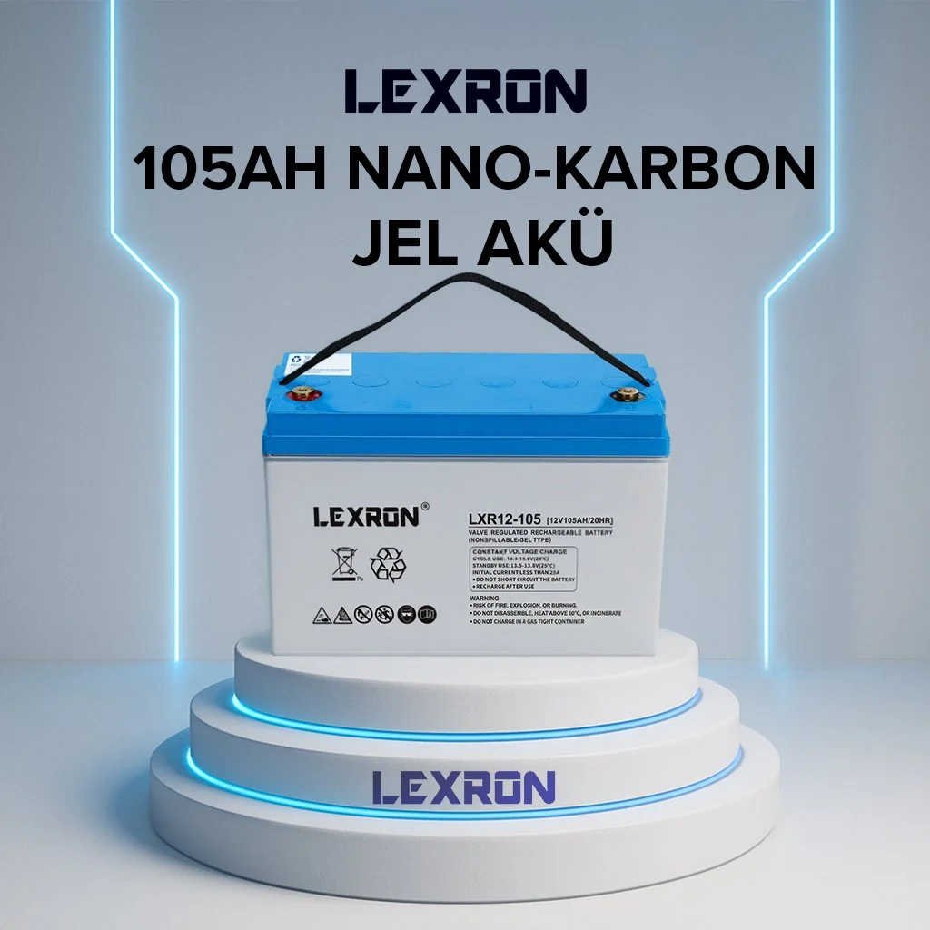 Lexron 105Ah Nano-Karbon Jel Akü