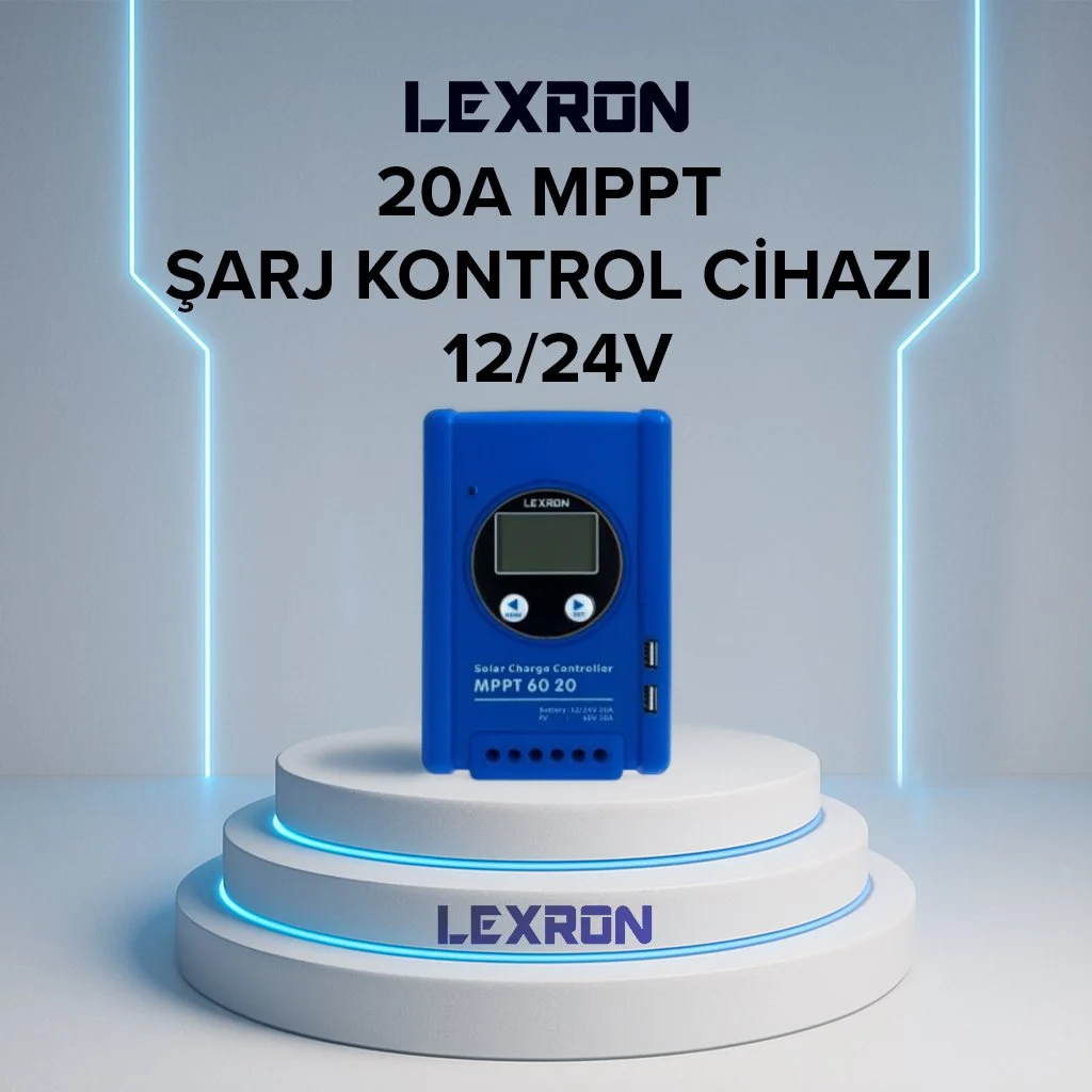 Lexron 120D 20A Mppt Şarj Kontrol Cihazı