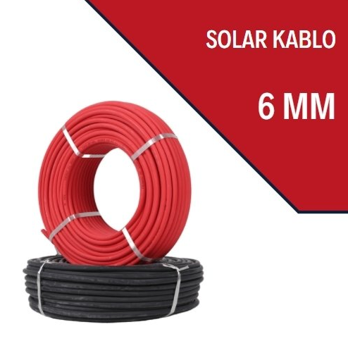 Solar Kablo 6mm Kırmızı