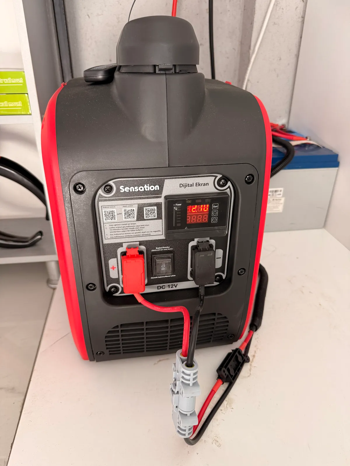 Sensation 12V 1200W benzinli akü şarj jeneratörü ekran görünüm